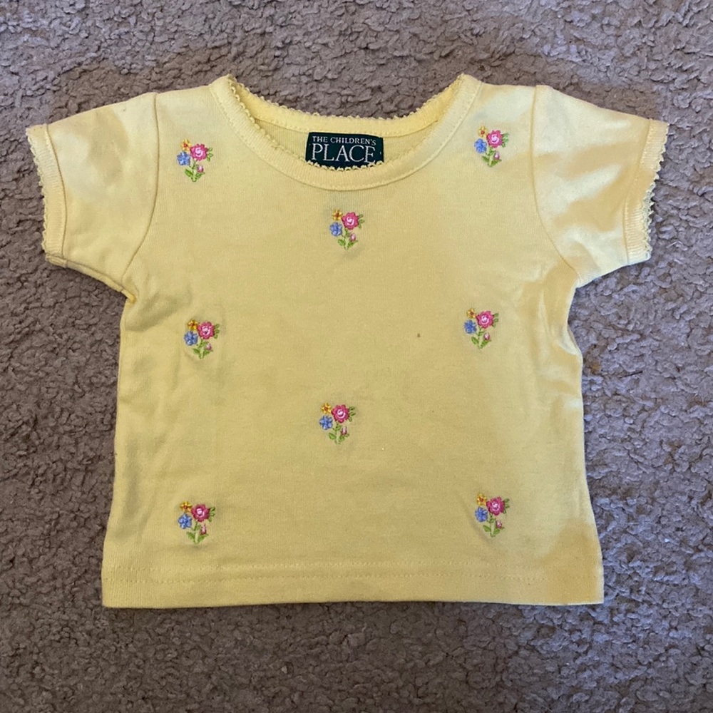 Yellow floral t-shirt